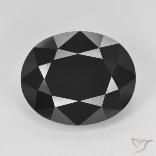 13.62ct Naturale Schorl Tormalina, Ovale, Opaco