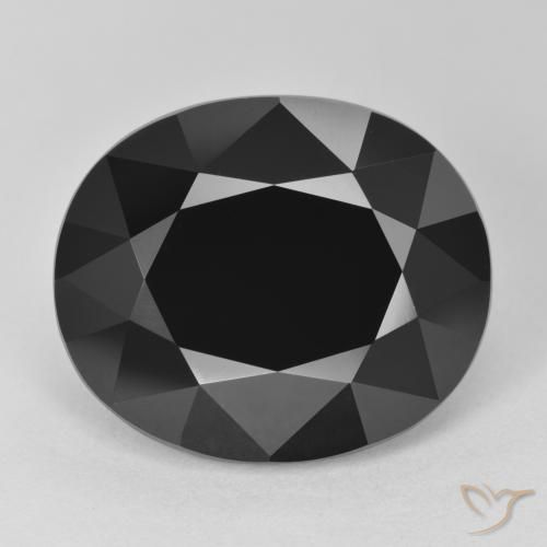 16.98ct Naturale Schorl Tormalina, Ovale, Opaco