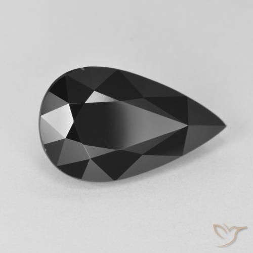 Tormalina Schorl naturale da 6.08 ct, Forma a pera, Opaco