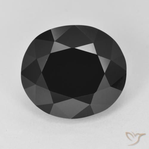 12.09ct Naturale Schorl Tormalina, Ovale, Opaco