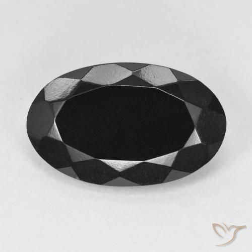 5.75ct Naturale Schorl Tormalina, Ovale, Opaco