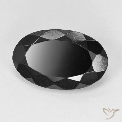 Tormalina Schorl naturale da 5.75 ct, Ovale, Opaco