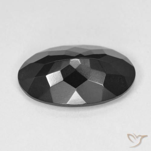 Tormalina Schorl naturale da 5.75 ct, Ovale, Opaco