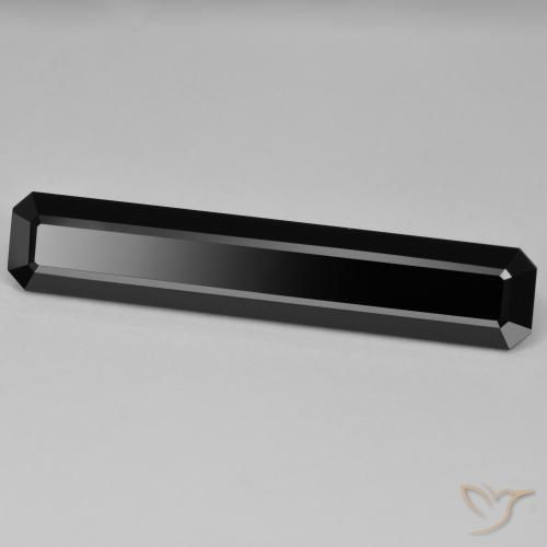 27.92ct Naturale Schorl Tormalina, Taglio smeraldo, Opaco