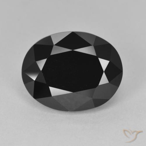 8.47ct Naturale Schorl Tormalina, Ovale, Opaco