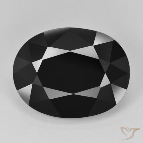 16.78ct Naturale Schorl Tormalina, Ovale, Opaco