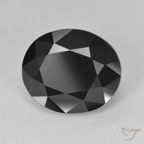 7.62ct Naturale Schorl Tormalina, Ovale, Opaco