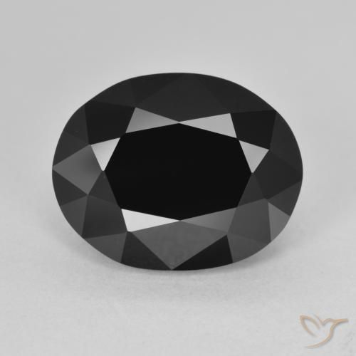 8.24ct Naturale Schorl Tormalina, Ovale, Opaco