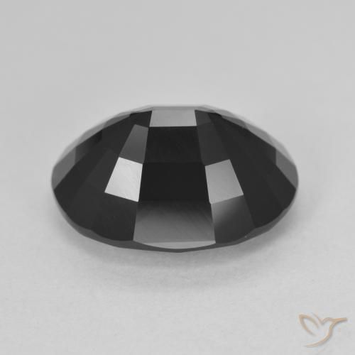 Tormalina Schorl naturale da 8.24 ct, Ovale, Opaco