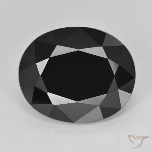 12.08ct Naturale Schorl Tormalina, Ovale, Opaco