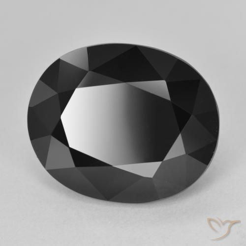 Tormalina Schorl naturale da 13.74 ct, Ovale, Opaco