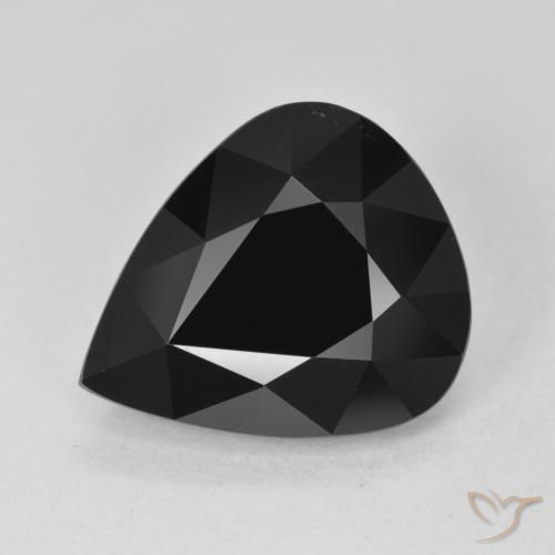 Tormalina Schorl naturale da 7.95 ct, Forma a pera, Opaco
