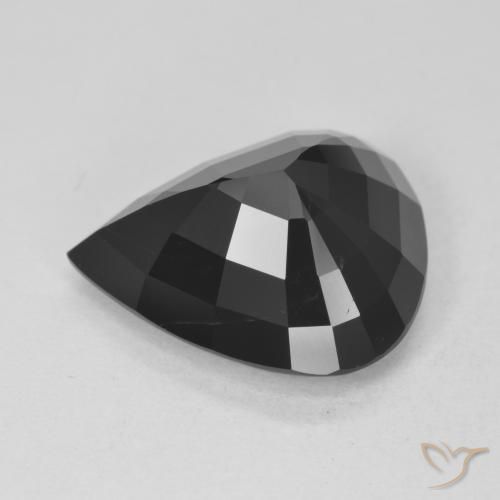 Tormalina Schorl naturale da 7.95 ct, Forma a pera, Opaco