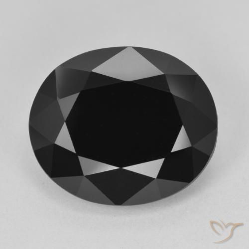 12.61ct Naturale Schorl Tormalina, Ovale, Opaco