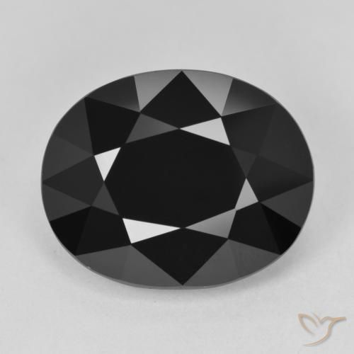 12.07ct Naturale Schorl Tormalina, Ovale, Opaco