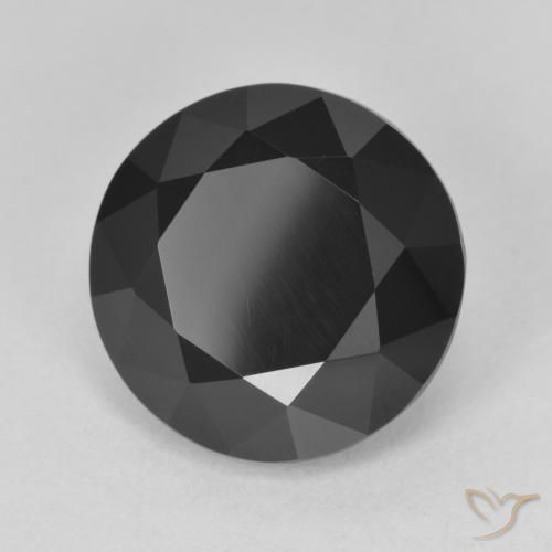 Tormalina Schorl naturale da 7.85 ct, Rotondo, Opaco