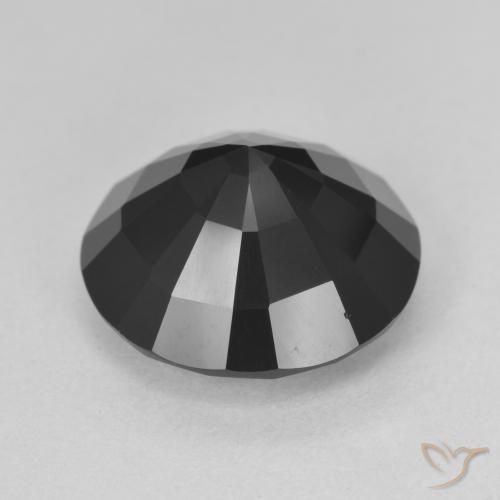 Tormalina Schorl naturale da 7.85 ct, Rotondo, Opaco