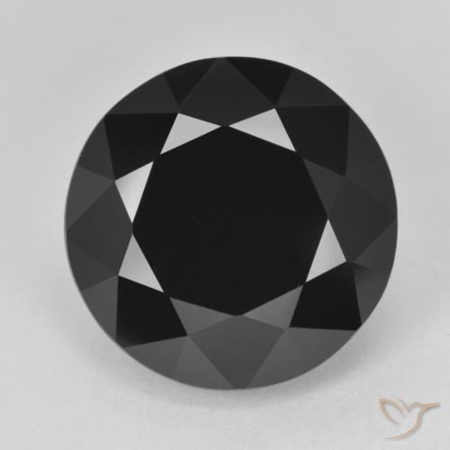 14.57ct Naturale Schorl Tormalina, Rotondo, Opaco