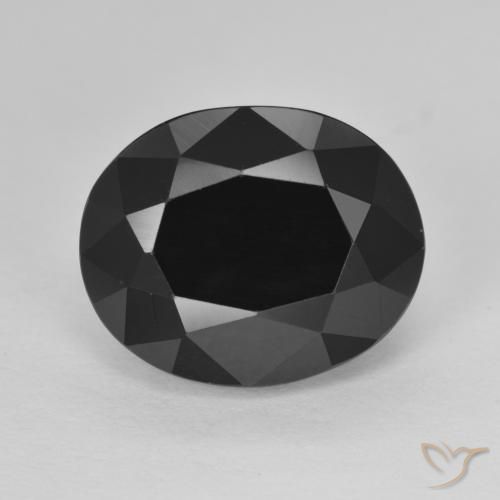 7.44ct Naturale Schorl Tormalina, Ovale, Opaco