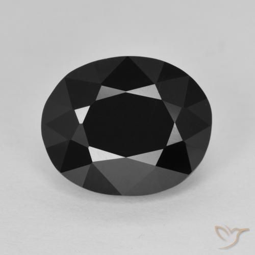 5.88ct Naturale Schorl Tormalina, Ovale, Opaco