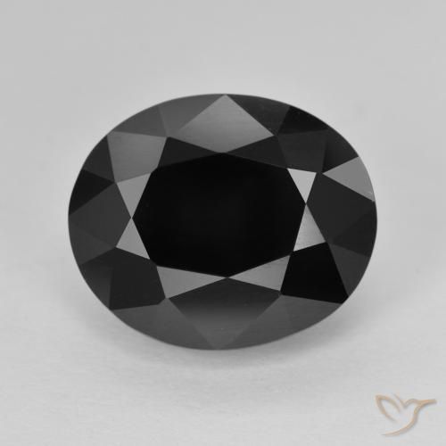 9.75ct Naturale Schorl Tormalina, Ovale, Opaco