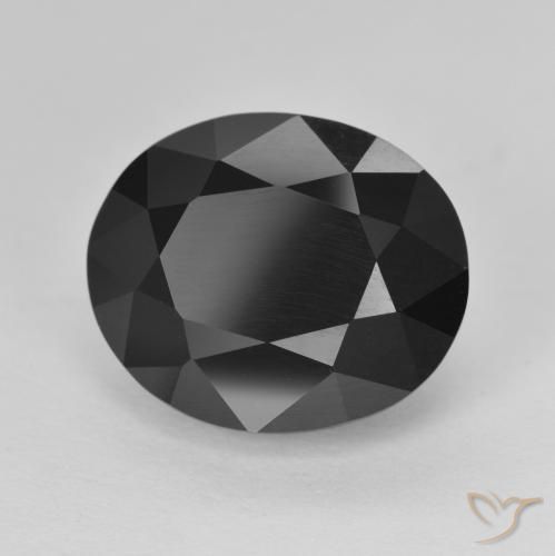 Tormalina Schorl naturale da 9.75 ct, Ovale, Opaco