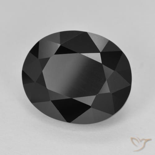 Tormalina Schorl naturale da 11.55 ct, Ovale, Opaco