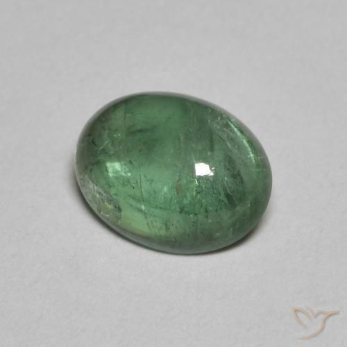 Tormalina Verde chiaro naturale da 1.28 ct, Ovale, Trasparente