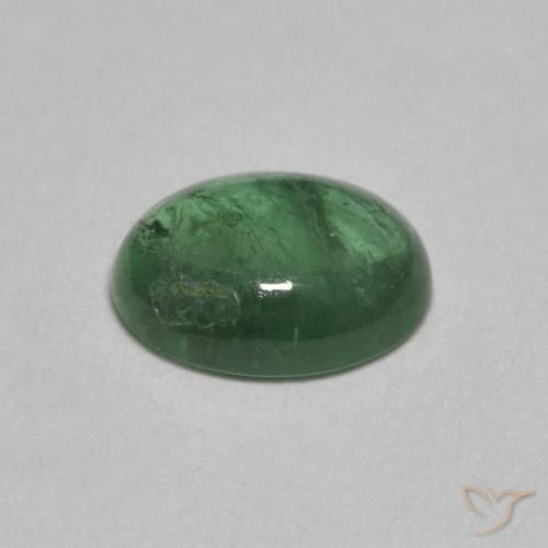 Tormalina Verde chiaro naturale da 1.28 ct, Ovale, Trasparente