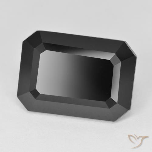 Tormalina Schorl naturale da 15.24 ct, Ottagonale / Taglio smeraldo, Opaco