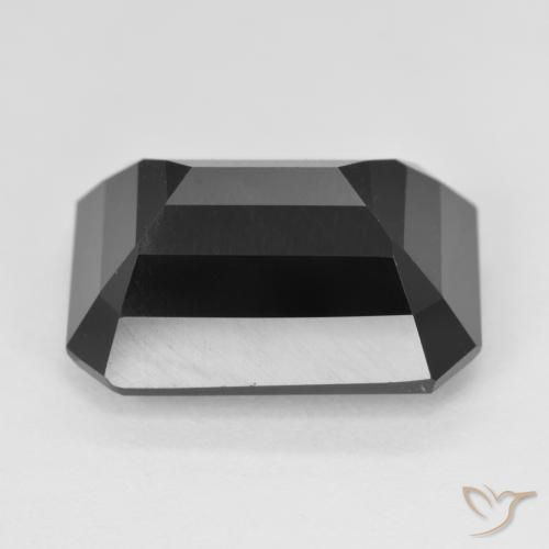 Tormalina Schorl naturale da 15.24 ct, Ottagonale / Taglio smeraldo, Opaco