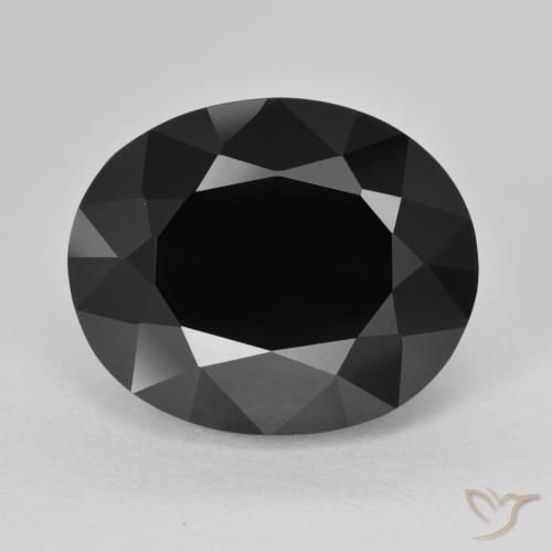 14.00ct Naturale Schorl Tormalina, Ovale, Opaco