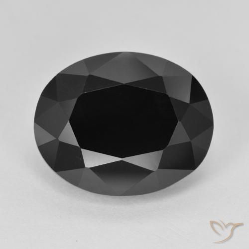9.85ct Naturale Schorl Tormalina, Ovale, Opaco