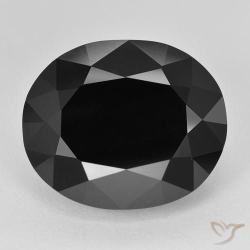 20.06ct Naturale Schorl Tormalina, Ovale, Opaco