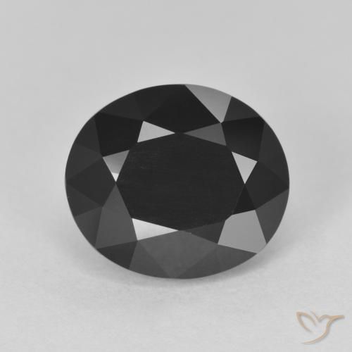 5.61ct Naturale Schorl Tormalina, Ovale, Opaco