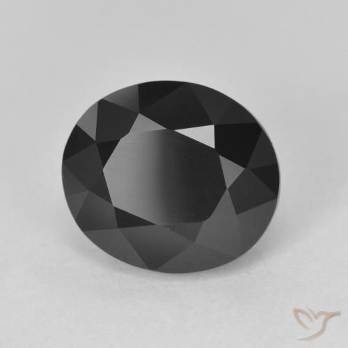 Tormalina Schorl naturale da 5.61 ct, Ovale, Opaco