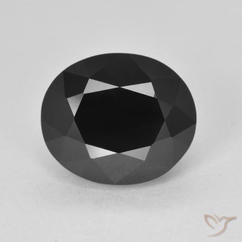 5.40ct Naturale Schorl Tormalina, Ovale, Opaco