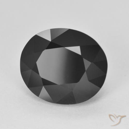 Tormalina Schorl naturale da 7.40 ct, Ovale, Opaco
