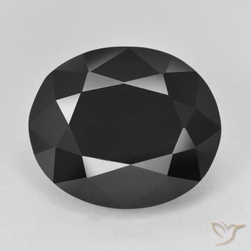 15.33ct Naturale Schorl Tormalina, Ovale, Opaco