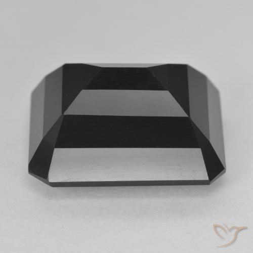 Tormalina Schorl naturale da 18.89 ct, Ottagonale / Taglio smeraldo, Opaco