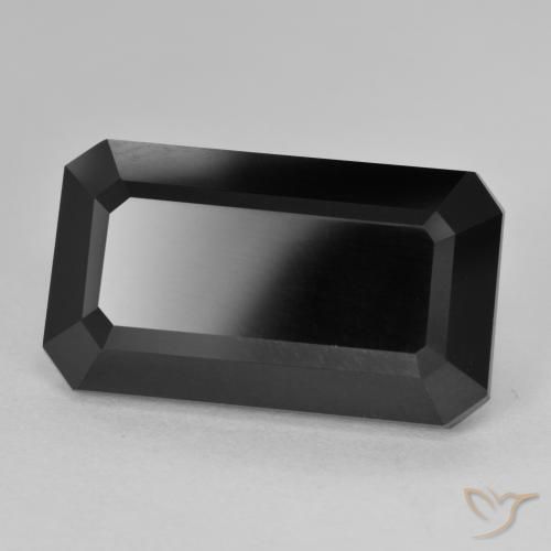 Tormalina Schorl naturale da 14.51 ct, Ottagonale / Taglio smeraldo, Opaco
