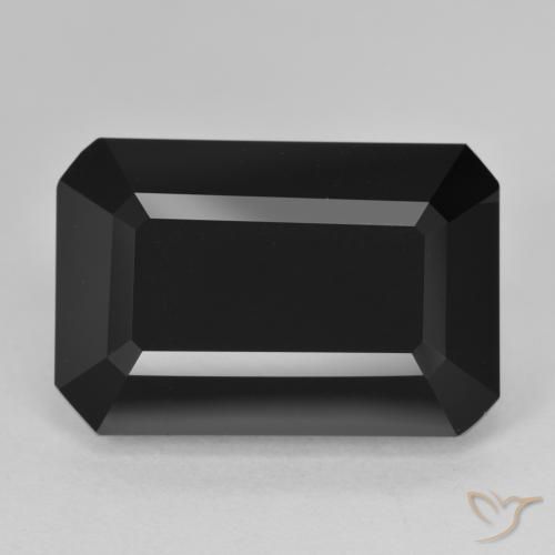 17.95ct Naturale Schorl Tormalina, Taglio smeraldo, Opaco