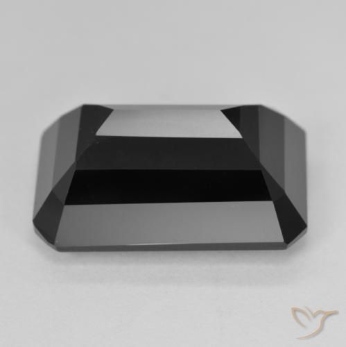 Tormalina Schorl naturale da 17.95 ct, Ottagonale / Taglio smeraldo, Opaco