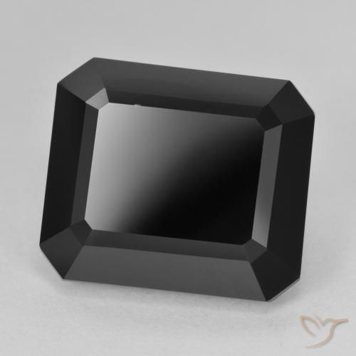 Tormalina Schorl naturale da 15.28 ct, Ottagonale / Taglio smeraldo, Opaco