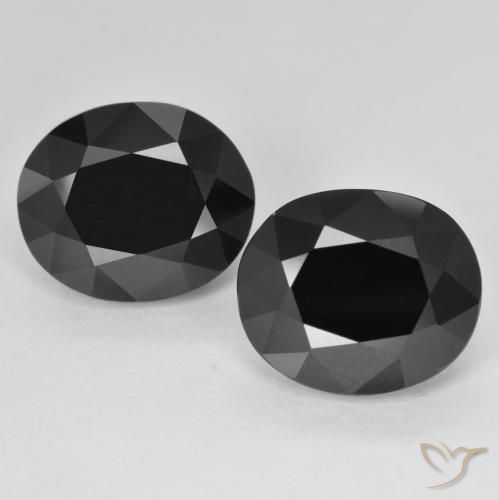 11.82ctw Naturale Schorl Tormalina, Ovale, Opaco