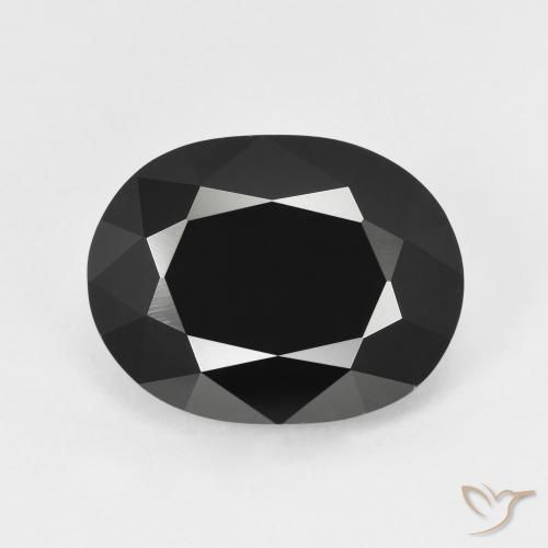 5.67ct Naturale Schorl Tormalina, Ovale, Opaco