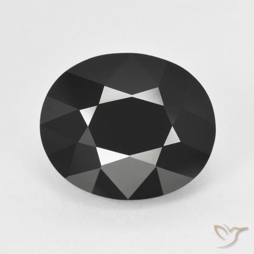 7.58ct Naturale Schorl Tormalina, Ovale, Opaco