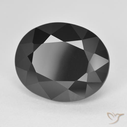 Tormalina Schorl naturale da 13.51 ct, Ovale, Opaco