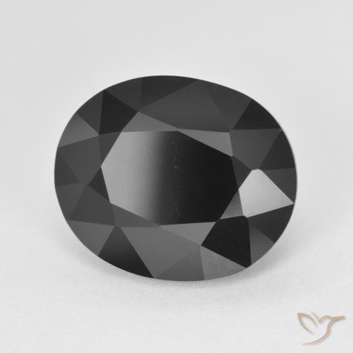 Tormalina Schorl naturale da 7.36 ct, Ovale, Opaco