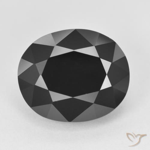 10.44ct Naturale Schorl Tormalina, Ovale, Opaco